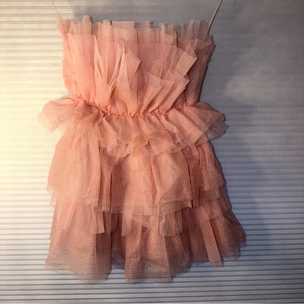 Windsor Pink Ruffle Mini Dress - Picture 4 of 7